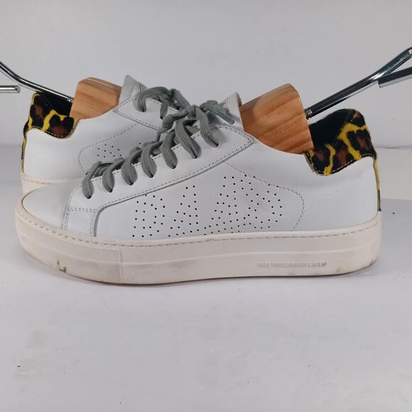P448 'John' Perforated Embossed Sneaker Womens 8.5 MSRP $298 - Picture 1 of 8